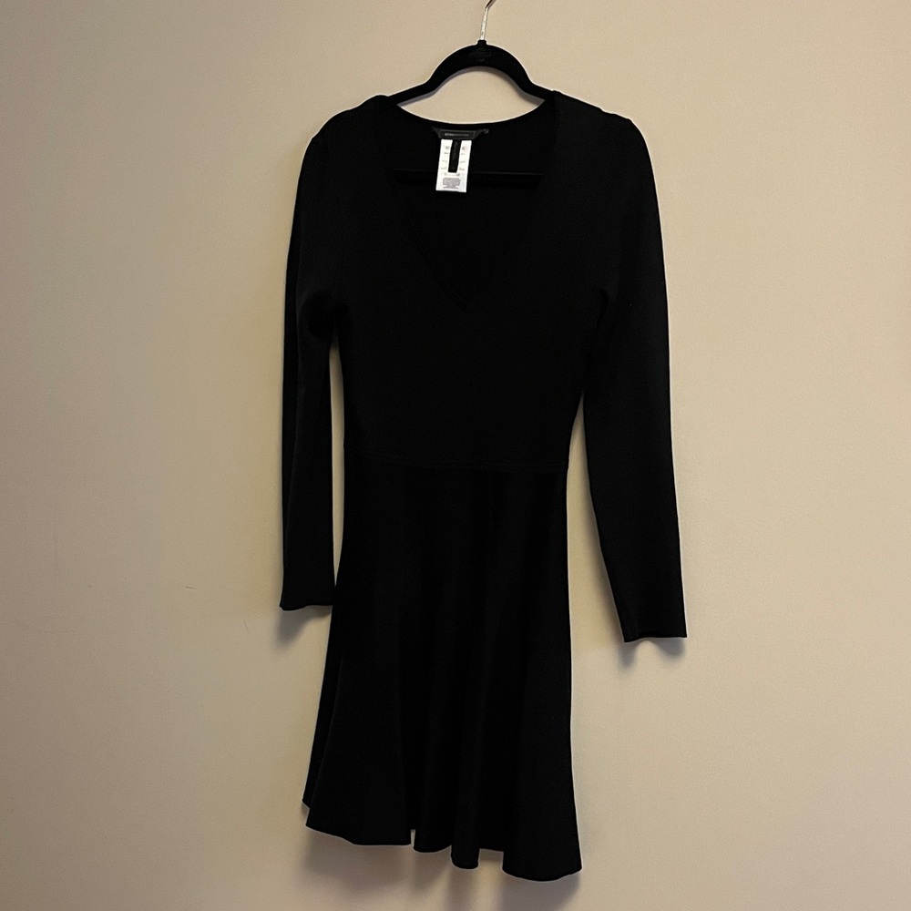 BCBGMaxAzria Black Long Sleeve Dress